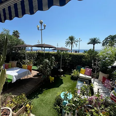 Promenade Des Center Sea And Front Design Flat With Private Garden Apartament *