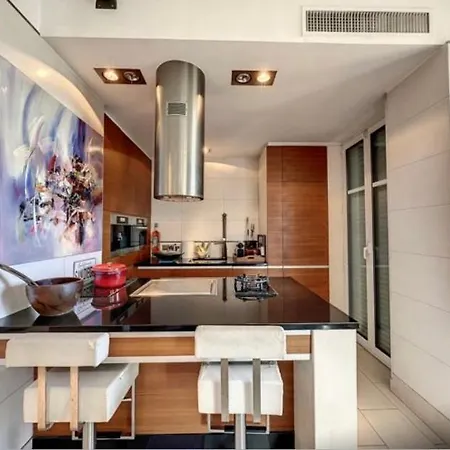 Promenade Des Center Sea And Front Design Flat With Private Garden Apartament