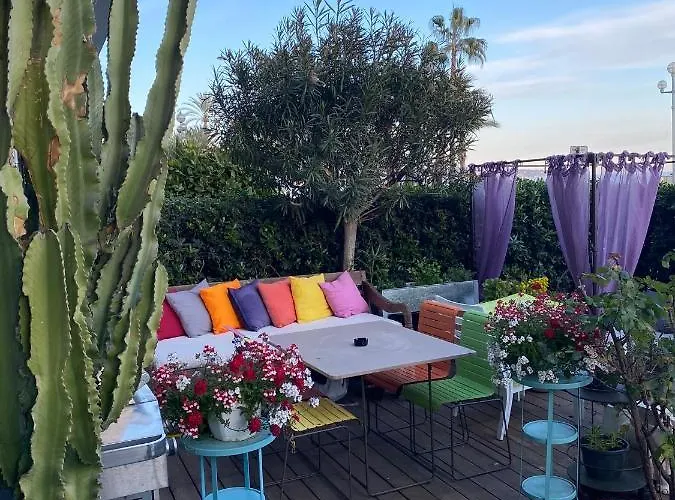 Promenade Des Center Sea And Front Design Flat With Private Garden *