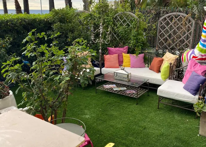 Promenade Des Center Sea And Front Design Flat With Private Garden